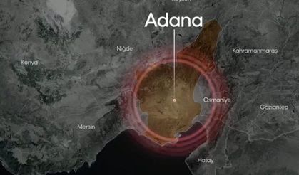 Adana'da 4,4 büyüklüğünde deprem!