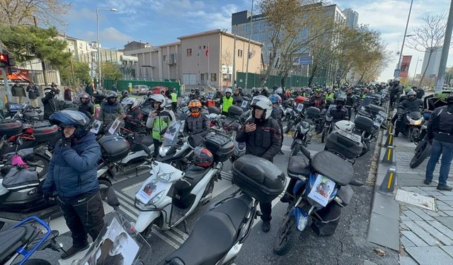 İstanbul’da motosikletliler ‘adalet sürüşü’ yaptı