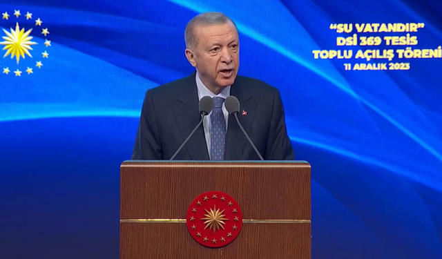 Erdoğan: Boşa harcanacak bir damla suyumuz yok