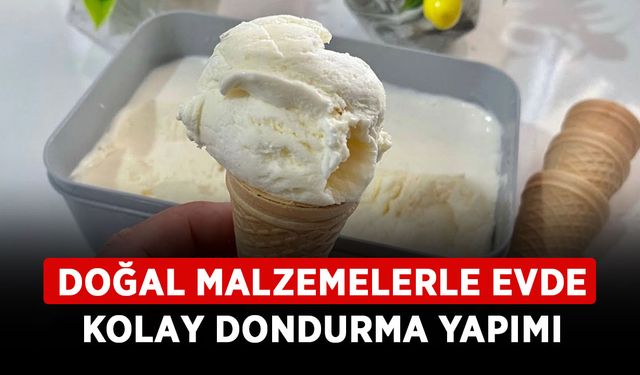 Doğal malzemelerle evde kolay dondurma yapımı