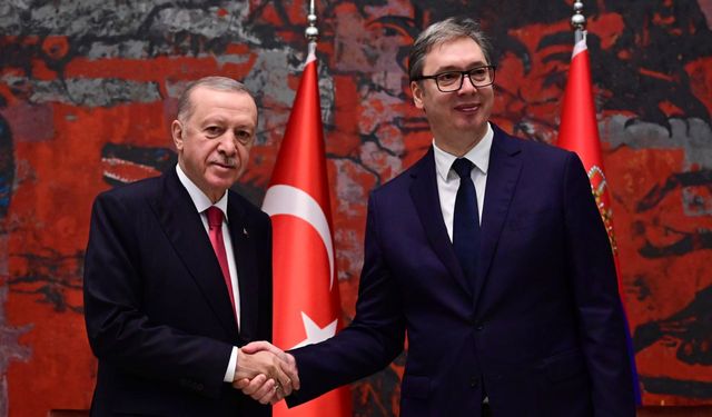 Cumhurbaşkanı Erdoğan, Sırbistan Cumhurbaşkanı Vucic ile bir araya geldi