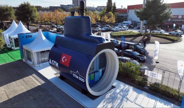 Milli denizaltı STM500'ün mukavim teknesi ilk kez SAHA EXPO'da sergileniyor