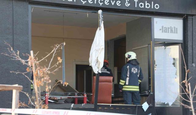 Gaz sıkışması sonrası iş yerinde patlama: 1 yaralı