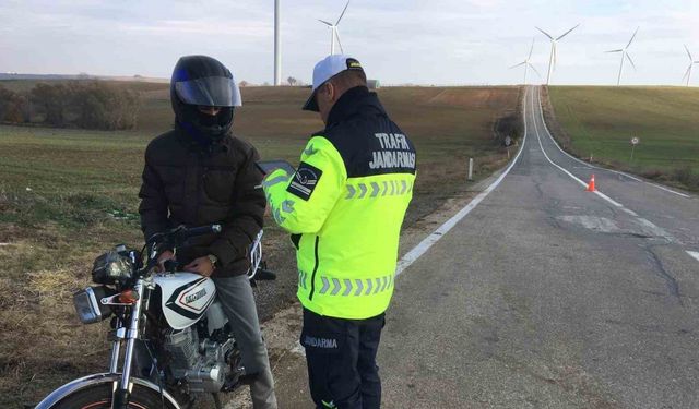 Tekirdağ’da kurallara uymayan motosikletlilere ceza yağdı