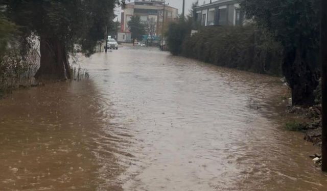 Muğla'da kuvvetli yağış su baskınlarına neden oldu