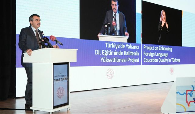 Bakan Tekin: Yabancı dil eğitiminde çağın ihtiyaçlarına göre proje geliştiriyoruz