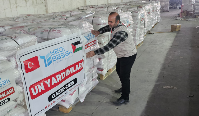 Yedi Başak Gazze için "81 İlden 81 Tır Yardım Kampanyası" gönderdi