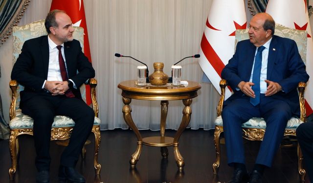 NÖHÜ Rektörü Uslu'dan KKTC Cumhurbaşkanı Ersin Tatar’a ziyaret