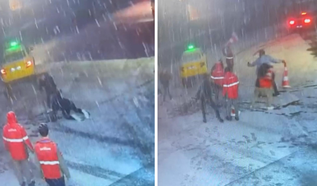 Maslak’ta iş insanına bıçaklı saldırı: Çalışanlar saldırgana dubalarla vurdu