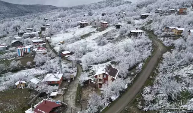 Bartın’da iki mevsim bir arada
