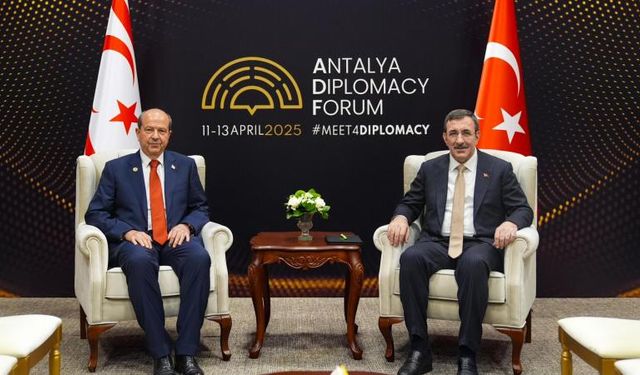 Cumhurbaşkanı Yardımcısı Yılmaz, KKTC Cumhurbaşkanı Tatar ile görüştü
