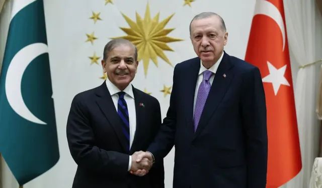Cumhurbaşkanı Erdoğan, Pakistan Başbakanı Şahbaz Şerif'i kabul etti
