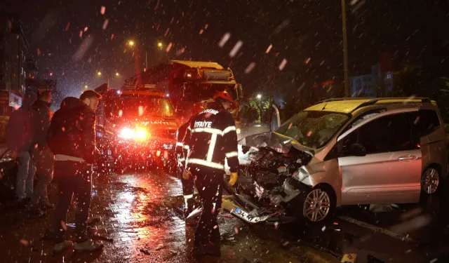 Nevşehir'de su birikintisi kazaya neden oldu: 1 yaralı