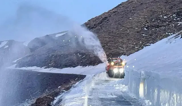 Çığ riski nedeniyle 4 aydır kapalıydı: Mahalle yolu ulaşıma açıldı
