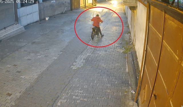 Çaldığı motosikletin arızalanması hırsızı durdurmadı