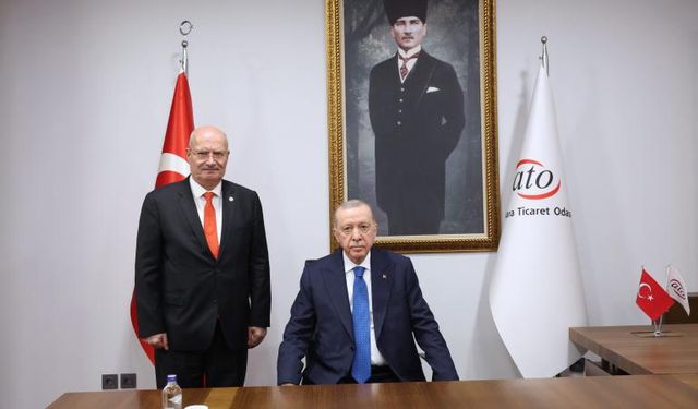 Cumhurbaşkanı Erdoğan ATO'yu ziyaret etti