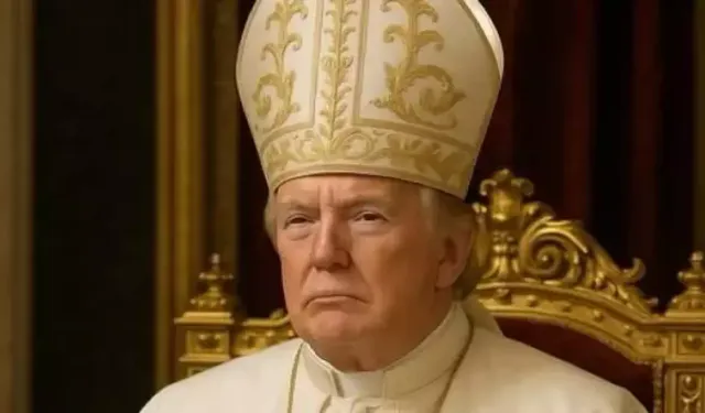 Trump, yapay zeka ile kendisini 'Papa' yaptığı bir fotoğraf paylaştı