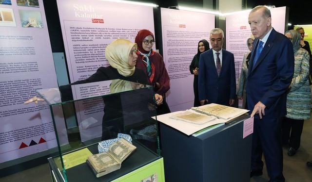Cumhurbaşkanı Erdoğan'dan, "Saklı Kalanlar" sergisine ziyaret