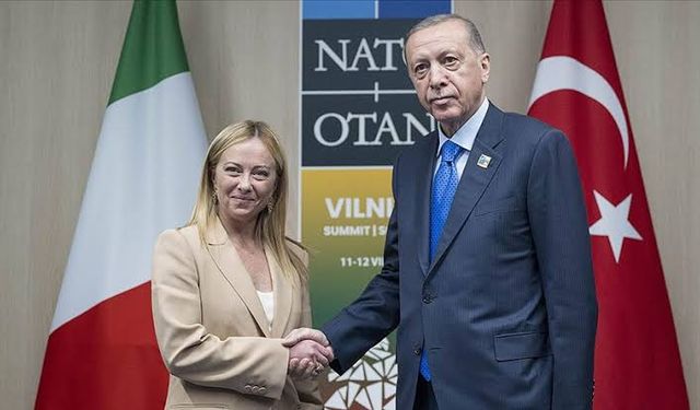 Cumhurbaşkanı Erdoğan, Meloni ile görüştü