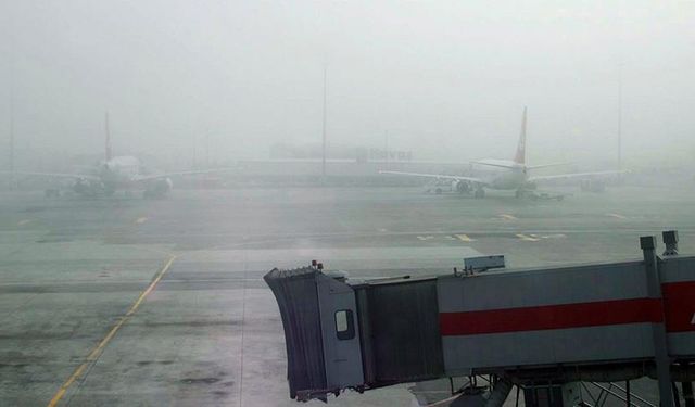 Ordu'da sis: Uçak seferleri iptal oldu