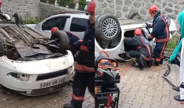 Ordu'da otomobil site bahçesine uçtu: 1 kişi hayatını kaybetti
