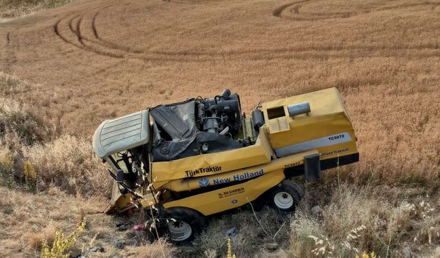 Gaziantep'te biçerdöver ile otomobilin çarpıştığı kazada 3 kişi yaralandı