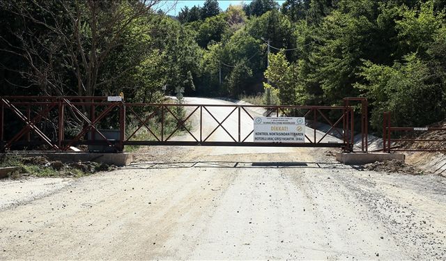 Bursa'da bir muhtar ormana izinsiz girişleri engellemek için 3 farklı noktaya bariyer yaptırdı