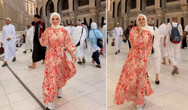 Sihirli Annem'in yıldızı Damla Ersubaşı Umre ziyaretinde