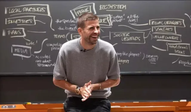 Gerard Pique, dünyaca ünlü üniversitede ders verdi