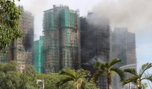 Hong Kong'daki yangın faciasında can kaybı 55'e yükseldi