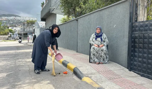 Hatay'da temizlik geleneği annesinden kızına geçti