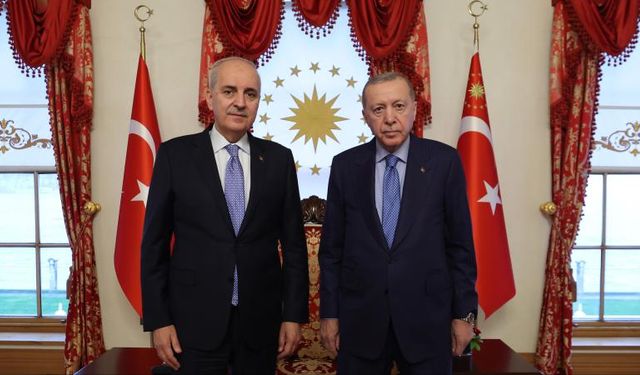 Erdoğan, TBMM Başkanı Kurtulmuş'u kabul etti