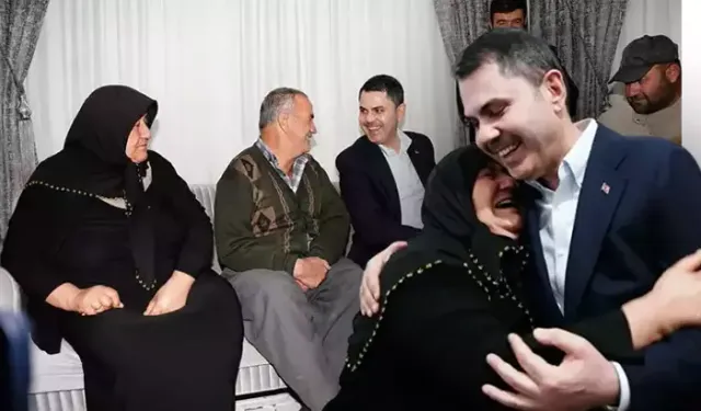 Murat Kurum'u gözyaşlarıyla karşıladılar! "Sayenizde villa gibi evlerde oturuyoruz"