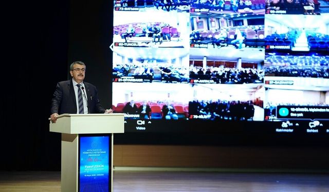 Eğitim Kurumları Yönetici Yetiştirme Programı, Milli Eğitim Bakanı Tekin'in verdiği ilk dersle başladı