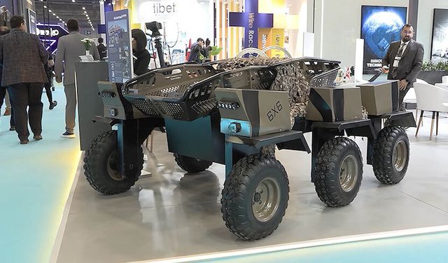 Elektroland Defence, 6x6 insansız kara aracı "GÖKBÖRÜ"yü SAHA 2026'da tanıttı