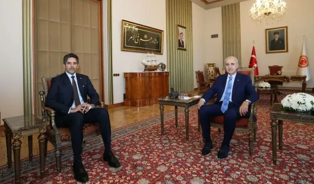 TBMM Başkanı Kurtulmuş, Katar'ın Ankara Büyükelçisi Al-Henzab'ı Meclis'te kabul etti