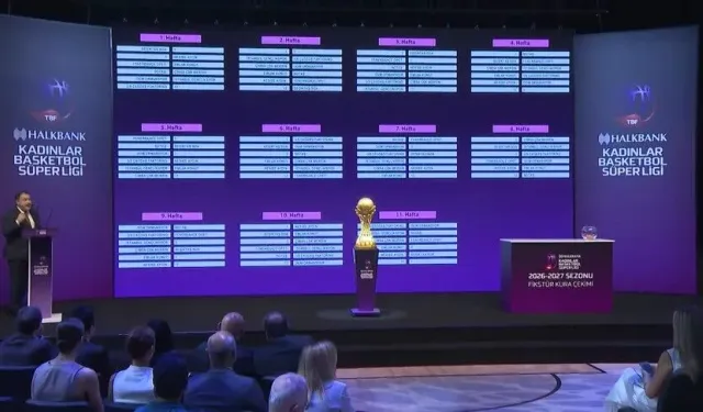 Halkbank Kadınlar Basketbol Süper Ligi'nin 2026-2027 sezonu fikstür çekimi yapıldı