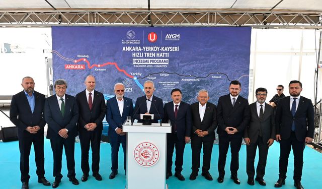 Bakan Uraloğlu açıkladı: Ankara-Kayseri arası 1 saat 45 dakika oluyor