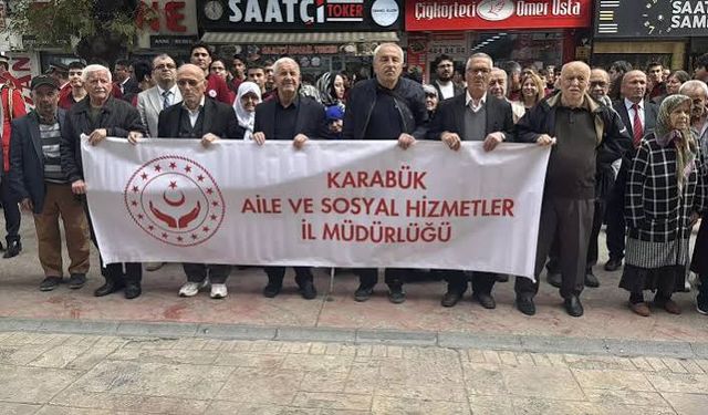 Dünya Yaşlılar Günü'nde Karabük, Bolu ve Bartın'da yürüyüş