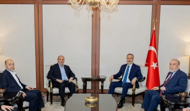 Hakan Fidan, Hamas lideri Hayye ve beraberindeki heyetle görüştü