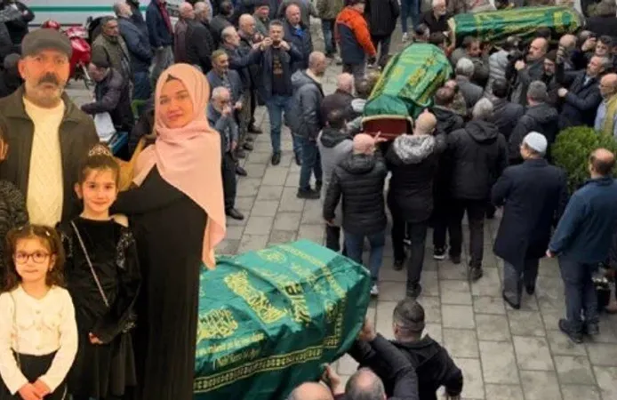 Fransa'da yaşamını yitiren kız kardeşlere Rize'de veda