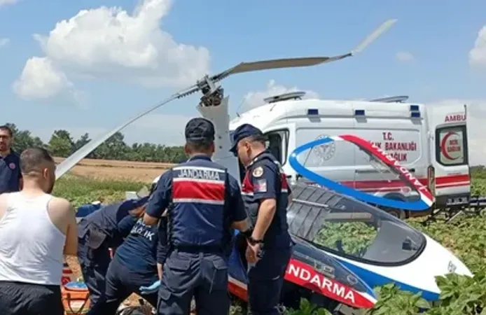 Adana'da sert iniş yapan cayrokopterdeki 2 jandarma personelinden biri taburcu edildi