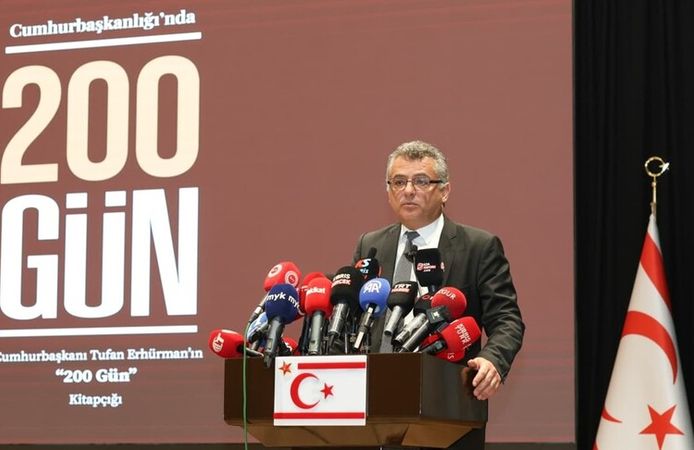 KKTC Cumhurbaşkanı Erhürman'dan Cumhurbaşkanı Erdoğan'ın açıklamalarına destek