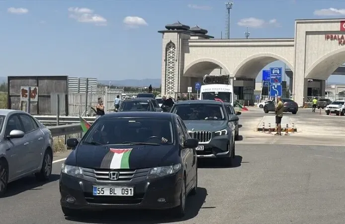Bosna Hersek'ten hareket eden "Filistin Konvoyu" Türkiye'ye giriş yaptı