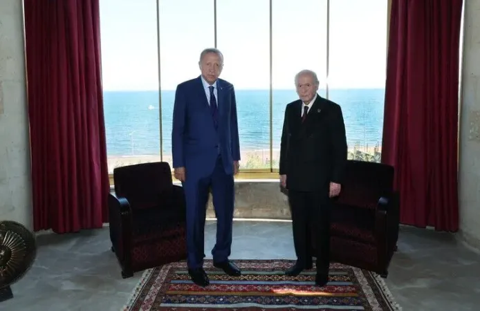 Cumhurbaşkanı Erdoğan, MHP Genel Başkanı Bahçeli ile görüştü