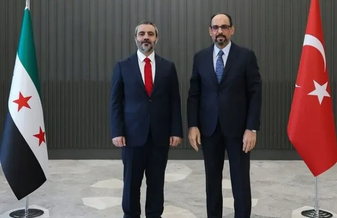 MİT Başkanı Kalın, Suriye Dışişleri Bakanı Şeybani ile Ankara'da görüştü