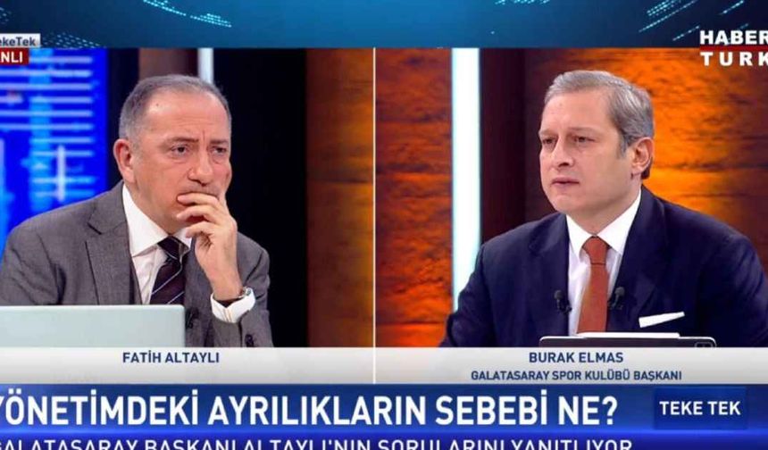 Fatih Altaylı canlı yayında ekibini fırçaladı! Burak Elmas'tan özür diledi