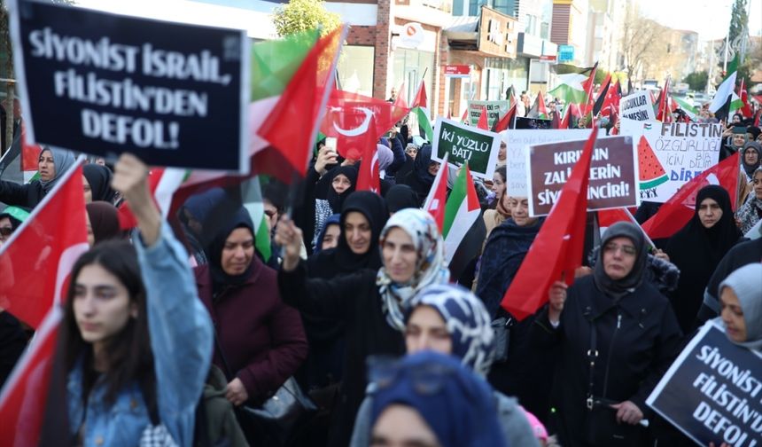 Sakarya'da Filistin'e destek yürüyüşü yapıldı