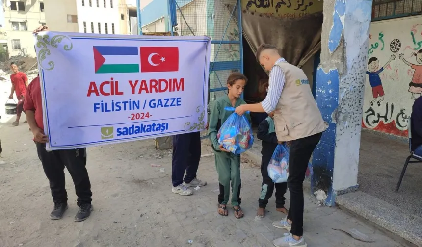 Sadakataşı Cebaliye bölgesine acil yardım ulaştırdı