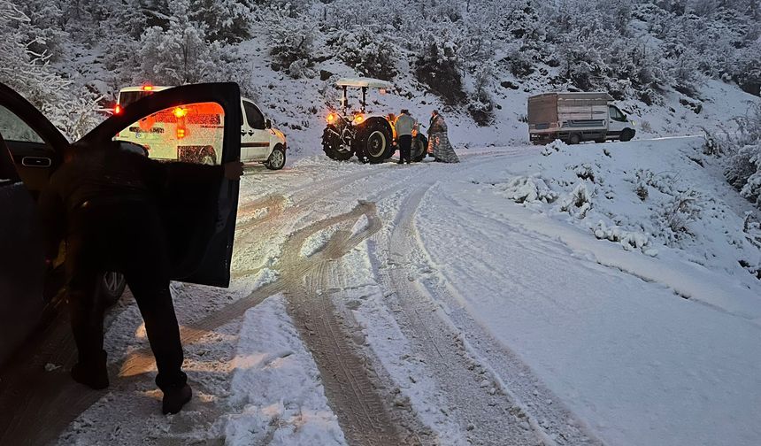 Siirt'te kar yağışı etkili oldu